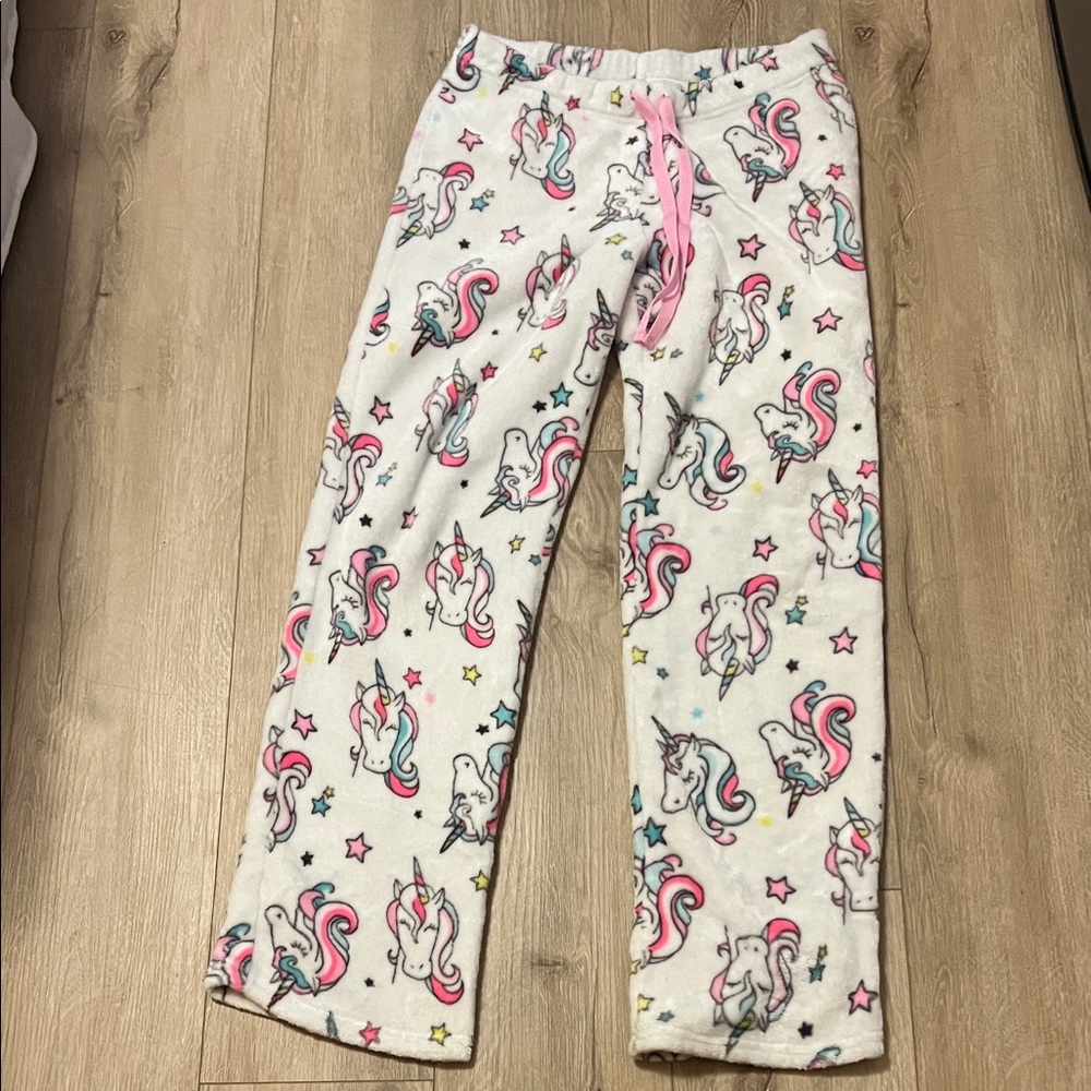 Justice Unicorn Star Print Kids Pajama Bottoms